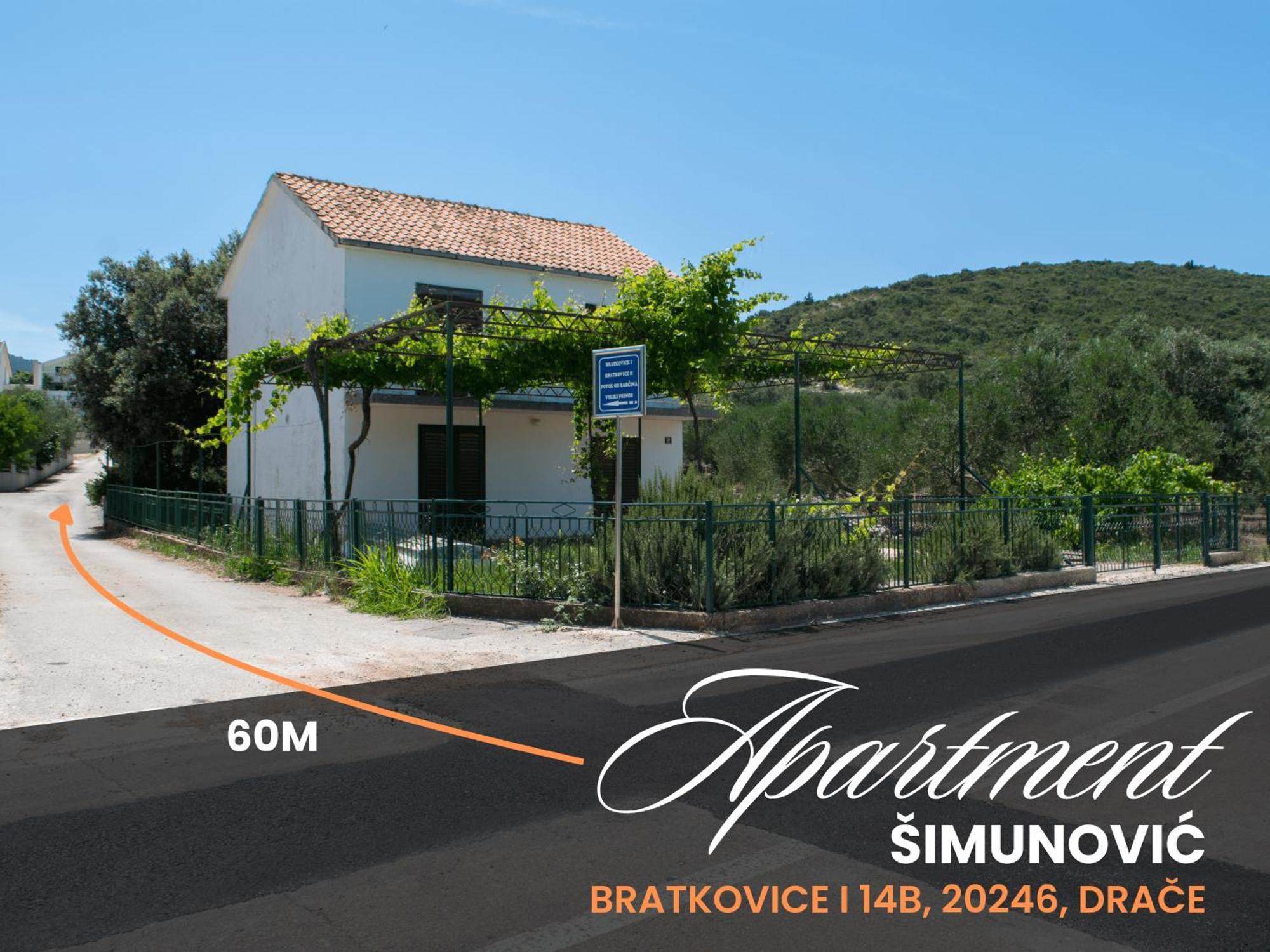 Apartment Simunovic Drače Exteriér fotografie