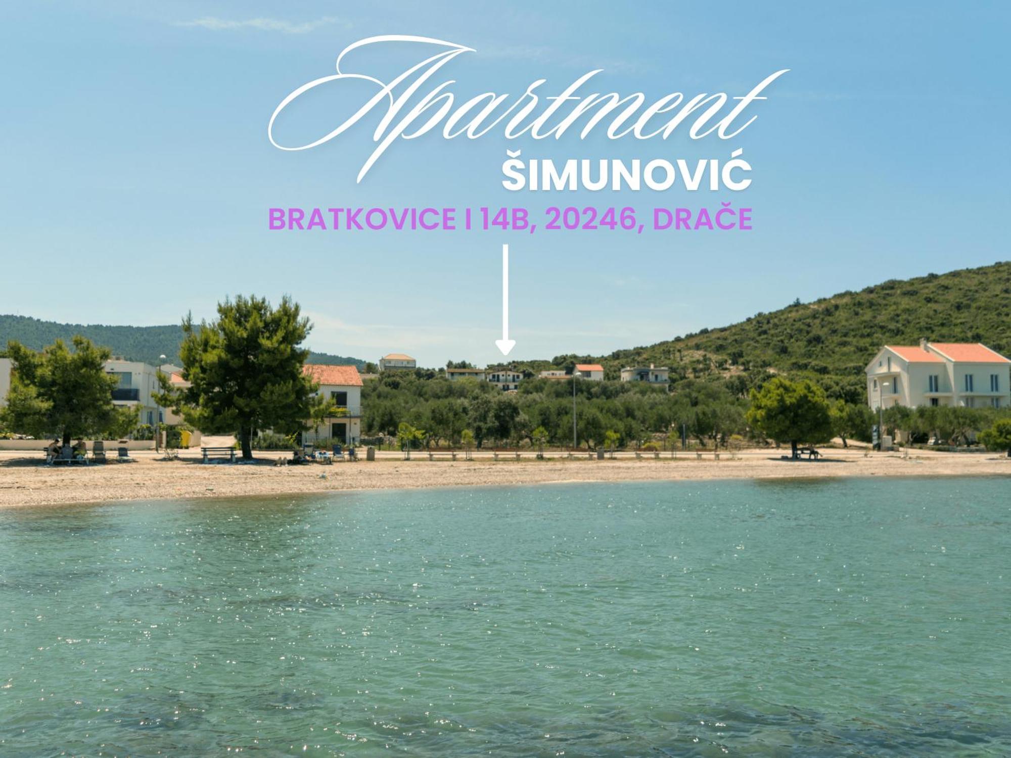 Apartment Simunovic Drače Exteriér fotografie